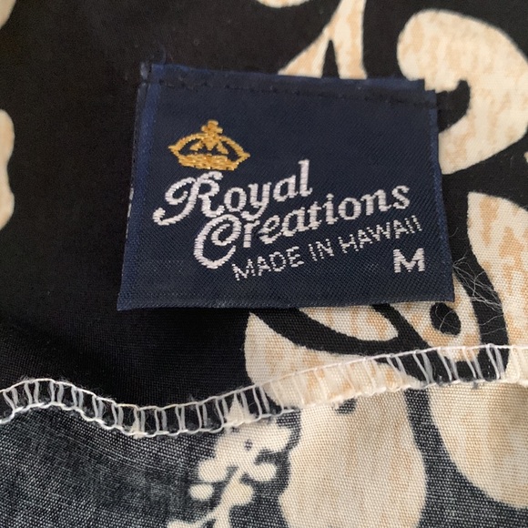 🌺 Royal Creations vintage Hawaiian hibiscus dress size M - Picture 4 of 4
